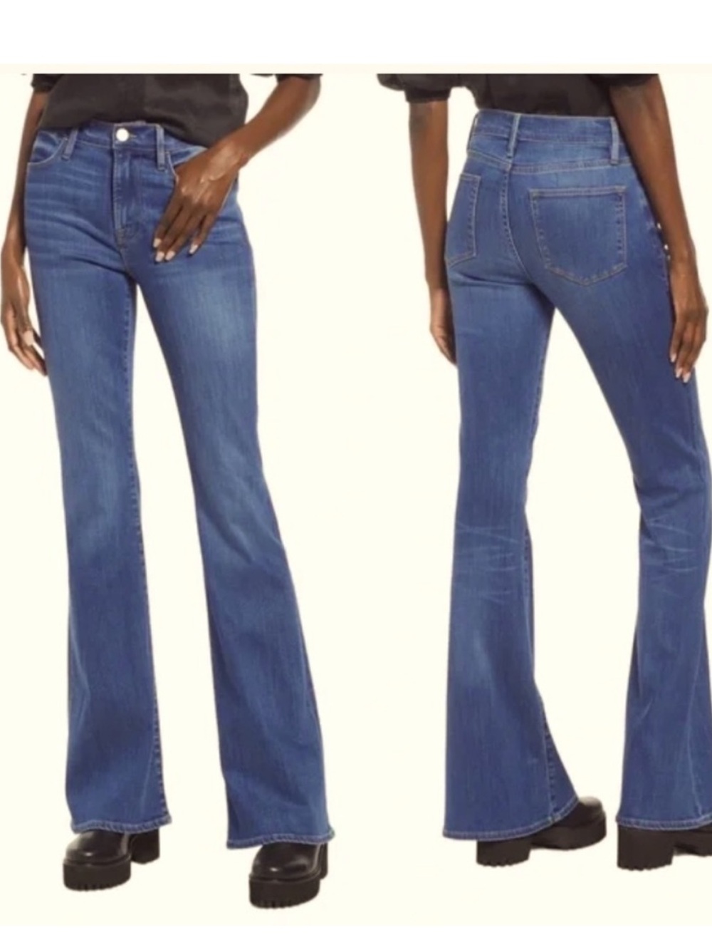 FRAME Le High Flare Jeans 
in Century Blue Sz 28 NWT